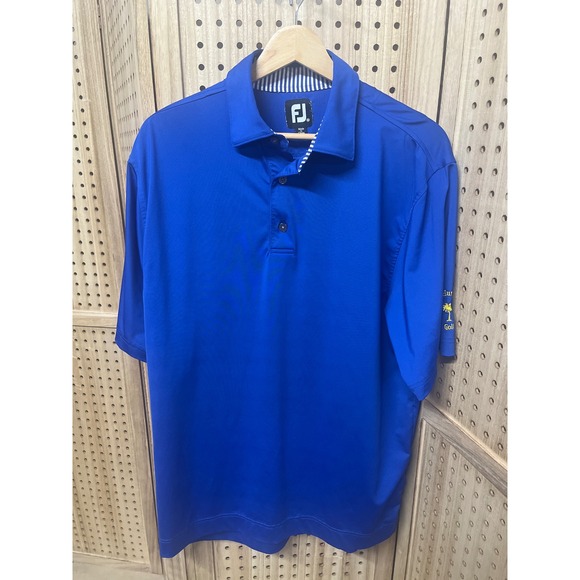 FootJoy Other - FootJoy ProDry Mens Blue Short Sleeve Golf Polo Shirt Wren Hurricanes Size M
